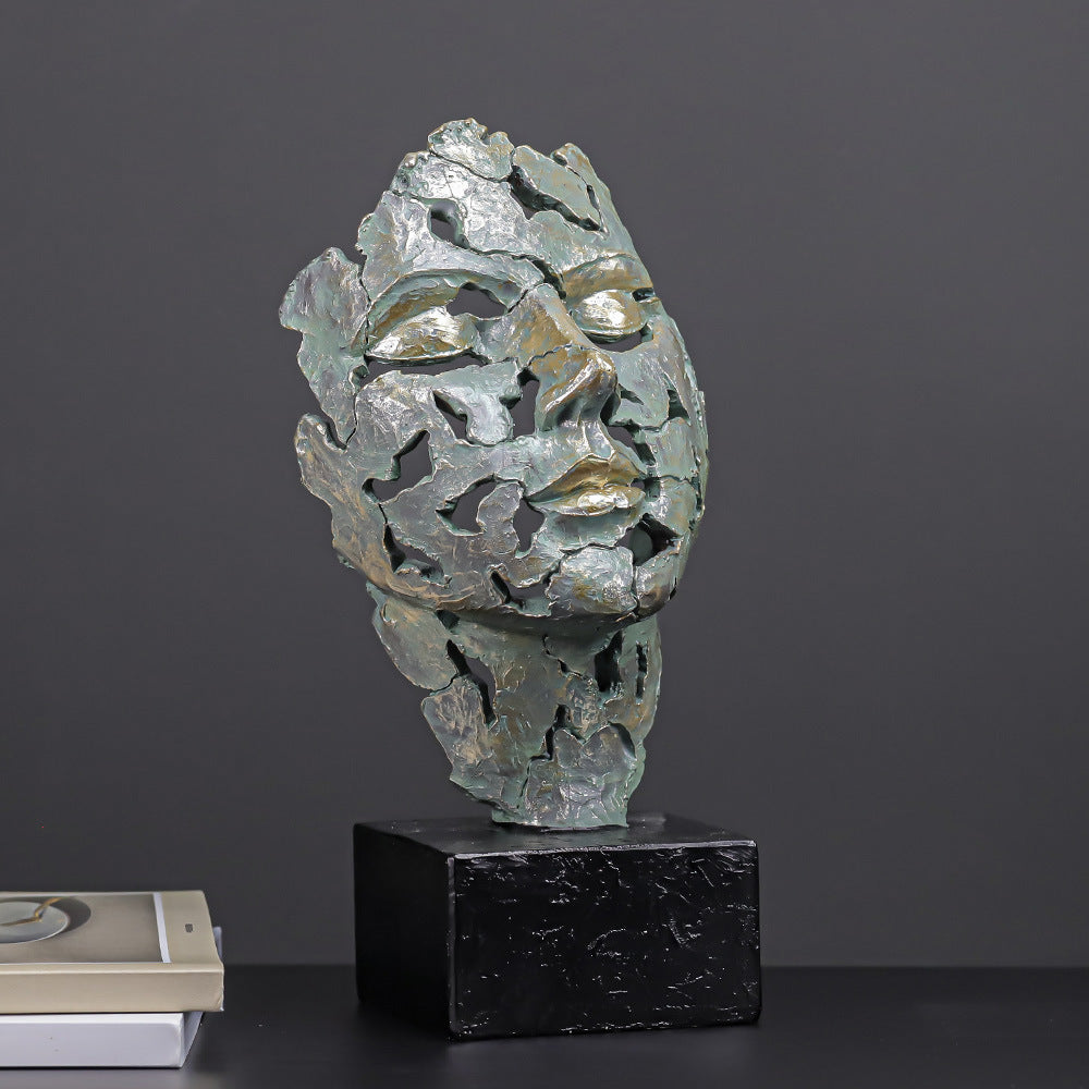 European Retro Abstract Face Mask Ornament