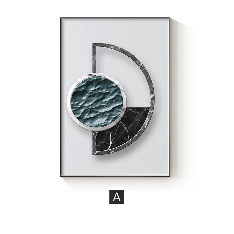 Abstract Geometric Canvas Wall Poster