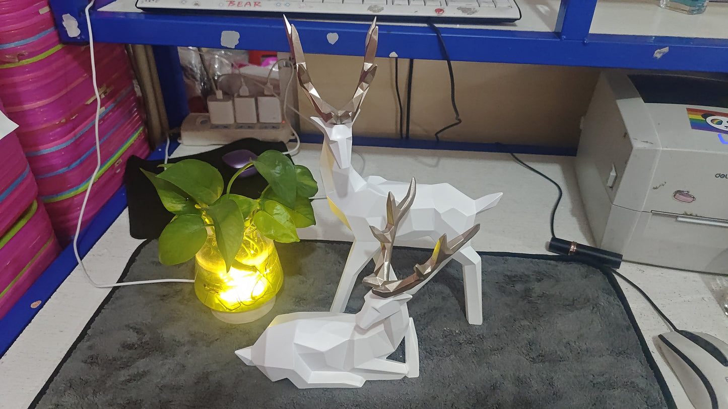 Resin Deer Sculpture