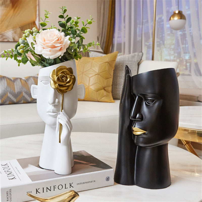 Creative Face Ceramic Vase
