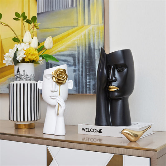 Creative Face Ceramic Vase