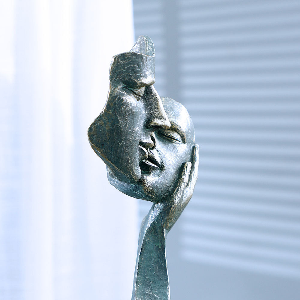 Modern Ornaments. Human Face Statue