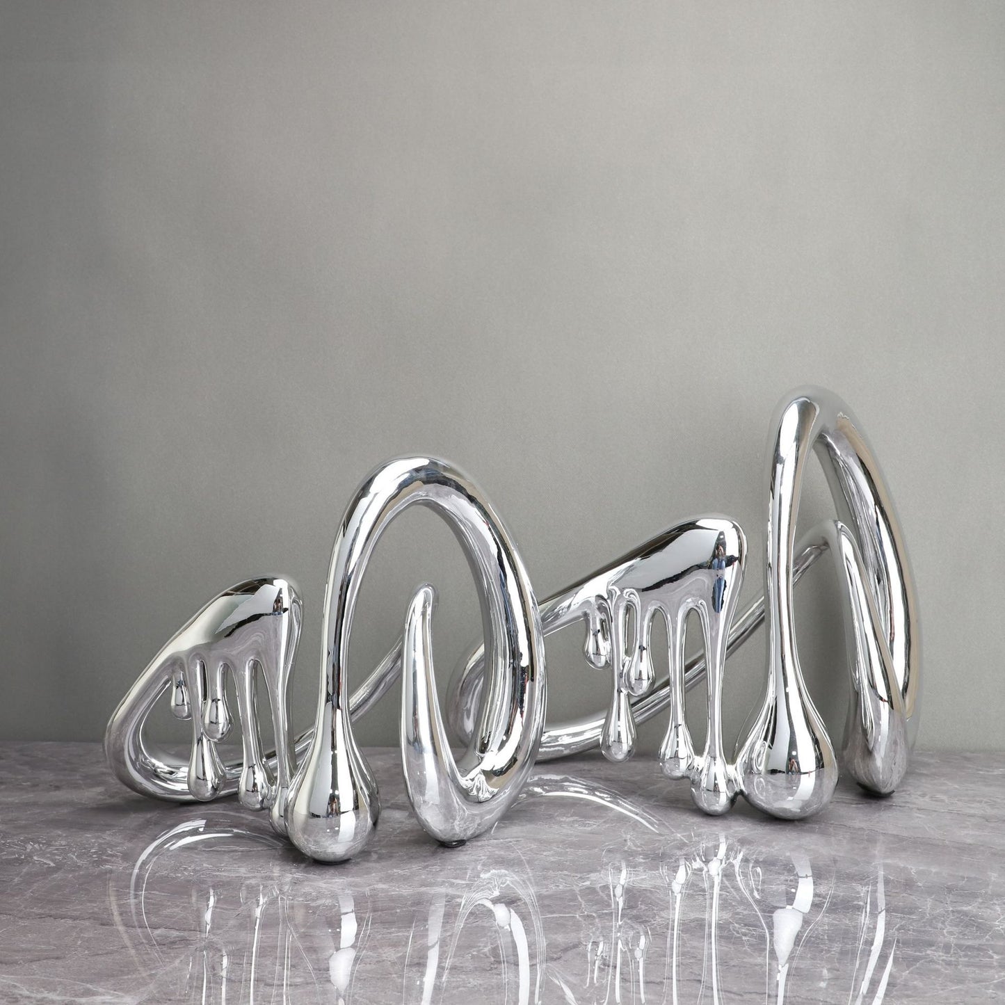 Nordic Creative Silver Metal Electroplating Musical Note