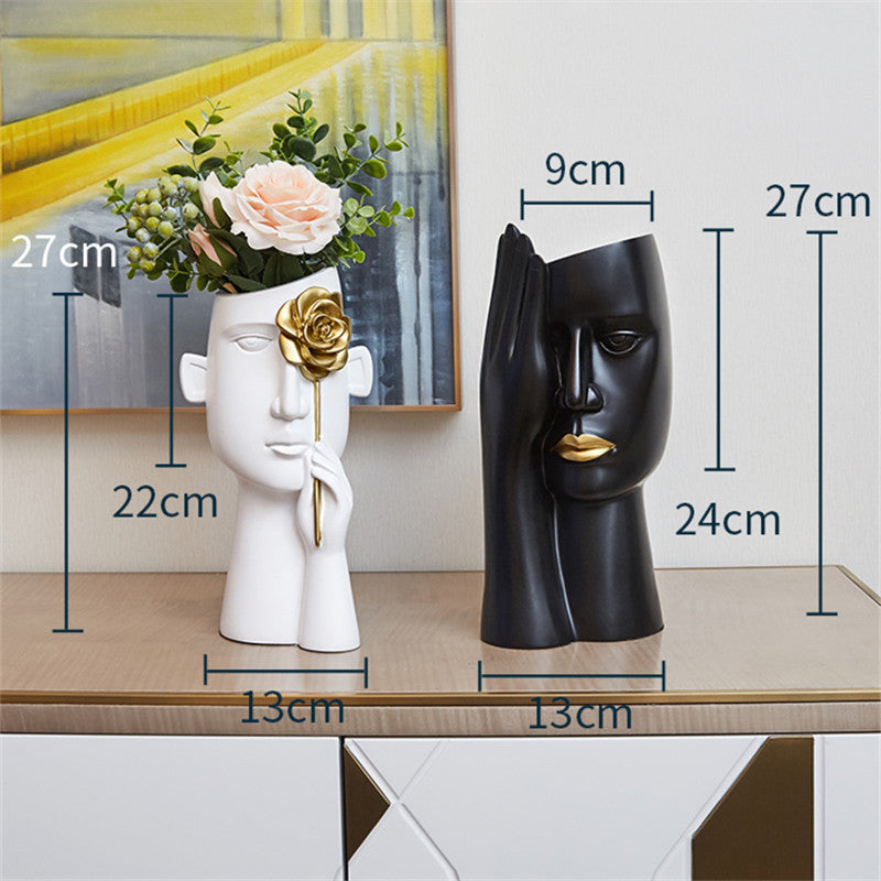 Creative Face Ceramic Vase