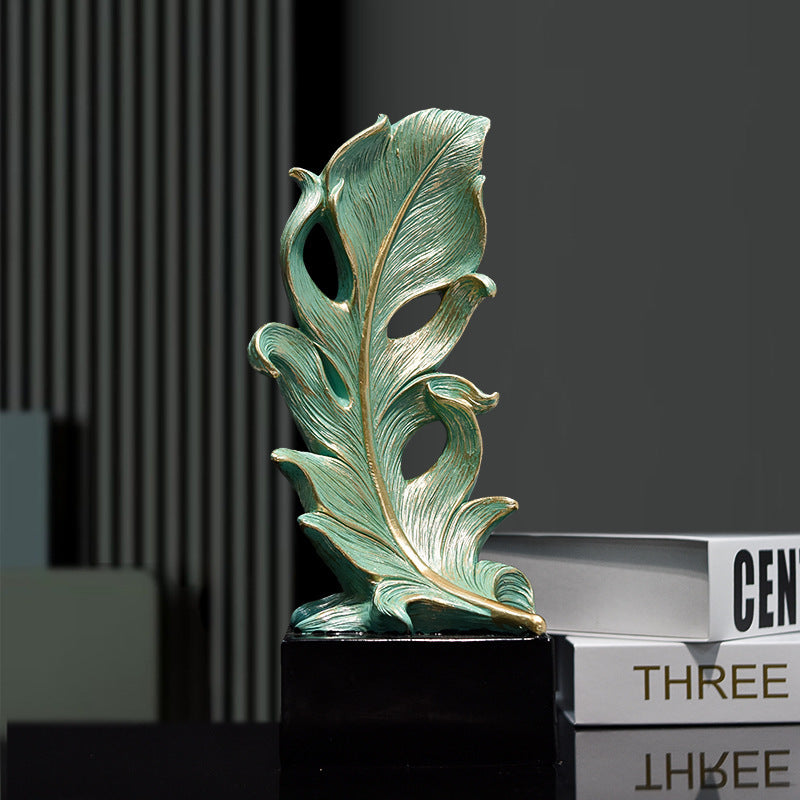 Abstract Feather Shape Sculpture