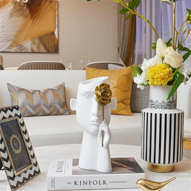 Creative Face Ceramic Vase