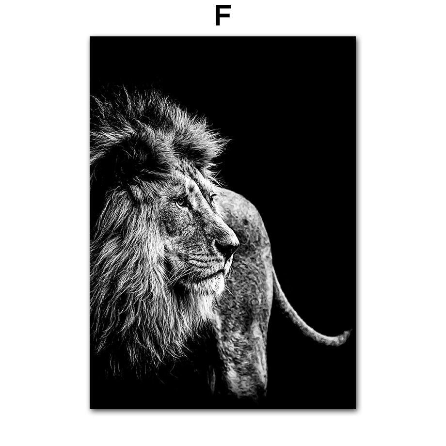 Frameless Animal Canvas Poster