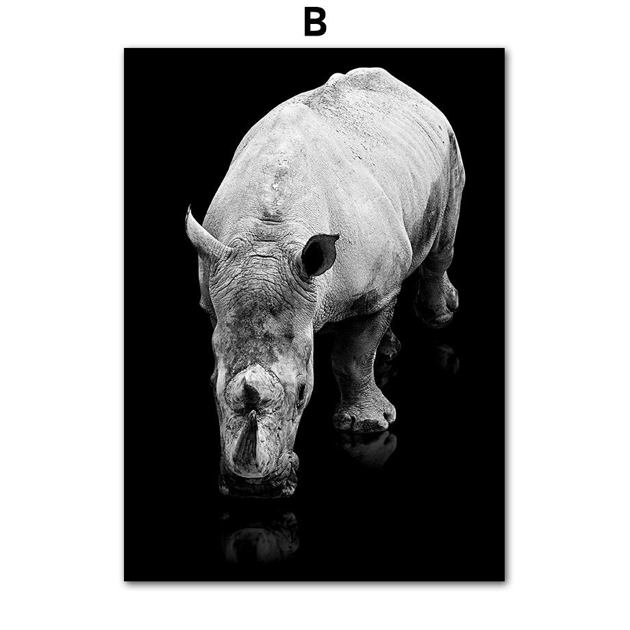 Frameless Animal Canvas Poster
