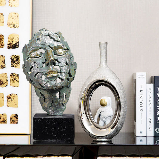 European Retro Abstract Face Mask Ornament