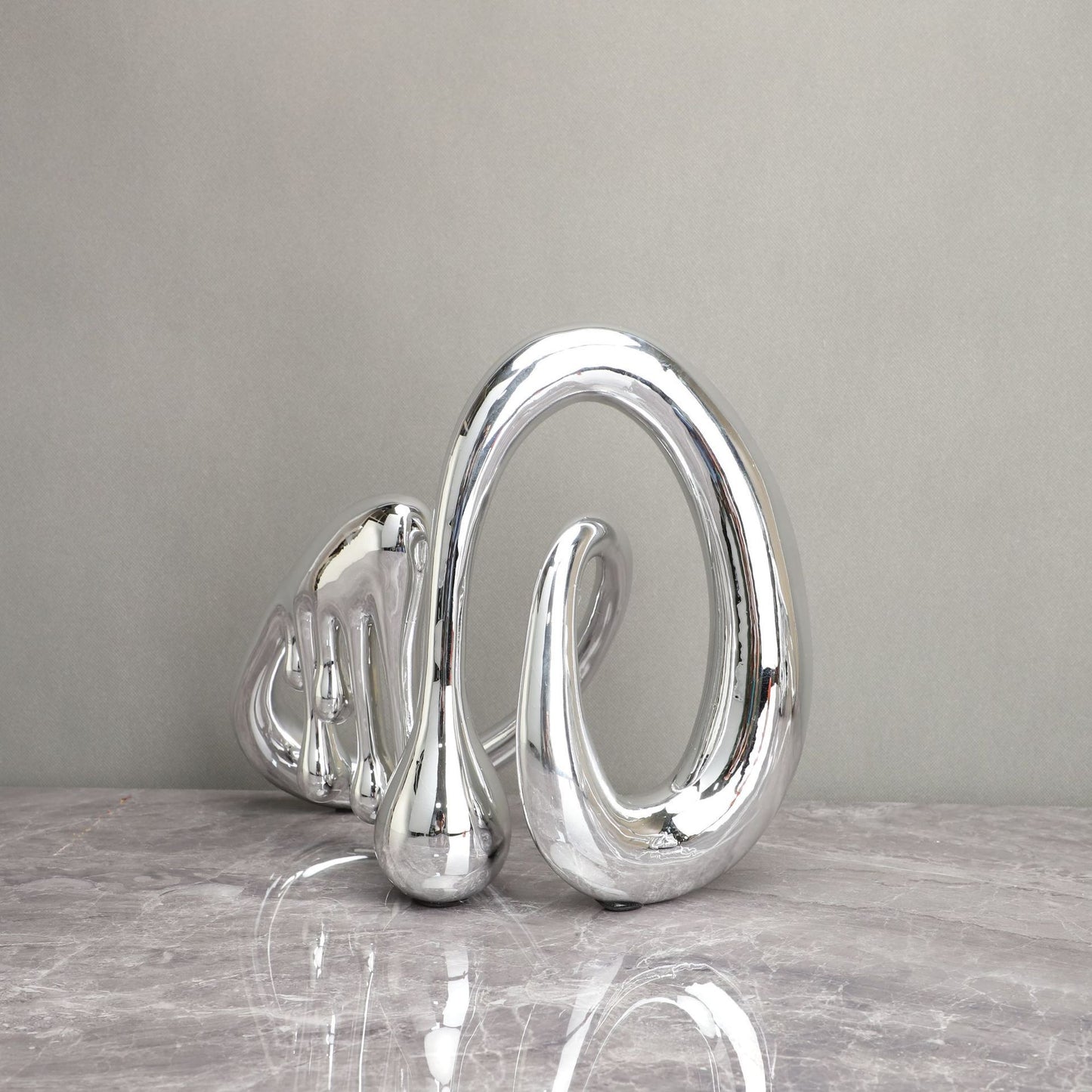 Nordic Creative Silver Metal Electroplating Musical Note