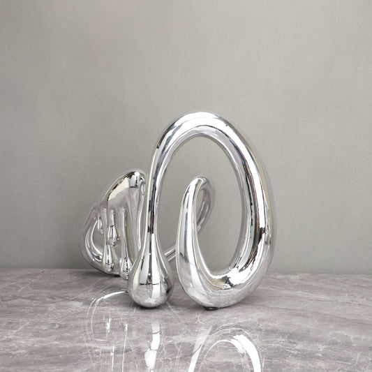 Nordic Creative Silver Metal Electroplating Musical Note