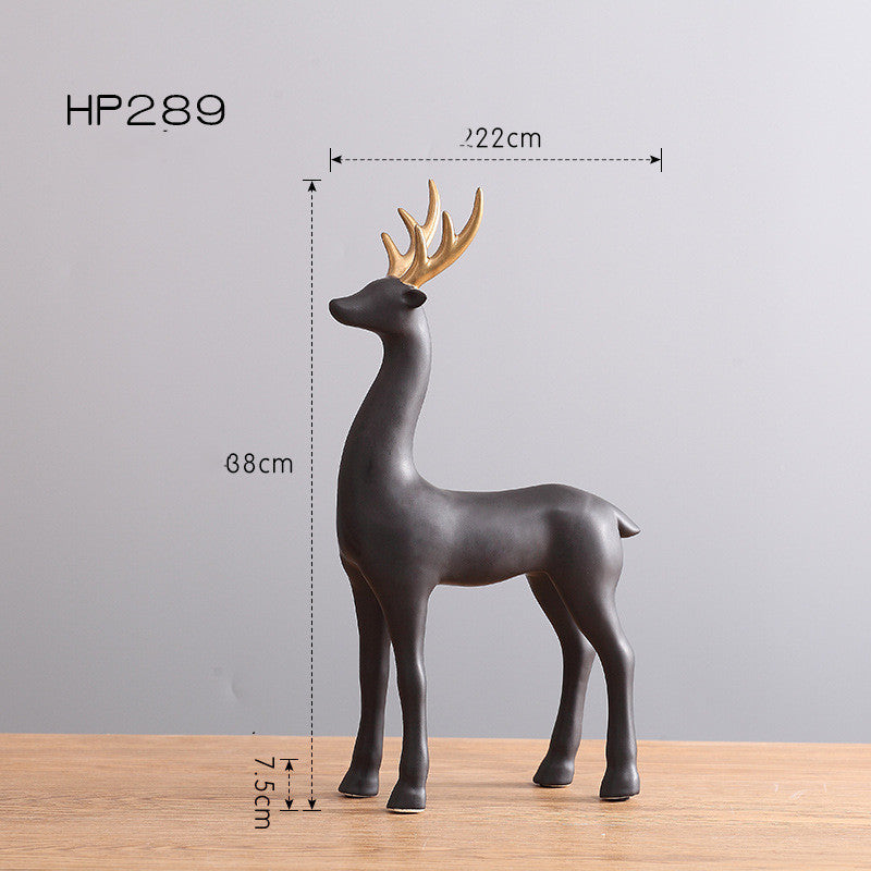 Porcelain Nordic Elk Home Decoration