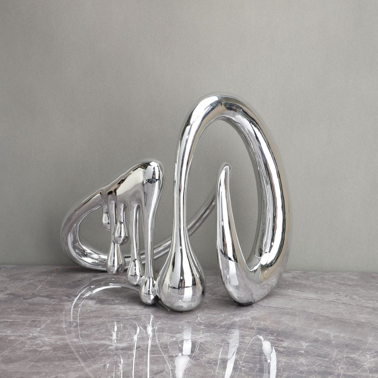 Nordic Creative Silver Metal Electroplating Musical Note