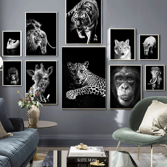 Frameless Animal Canvas Poster