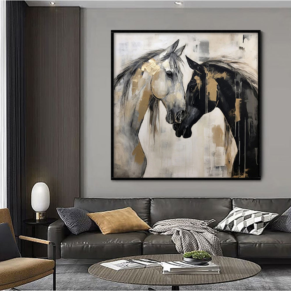 Hand-Painted Abstract Animal Painting