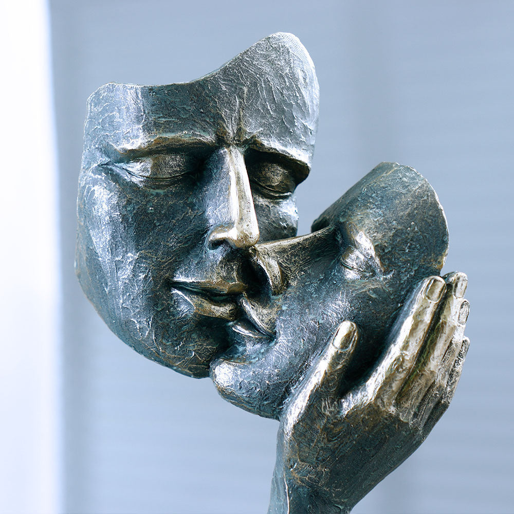 Modern Ornaments. Human Face Statue